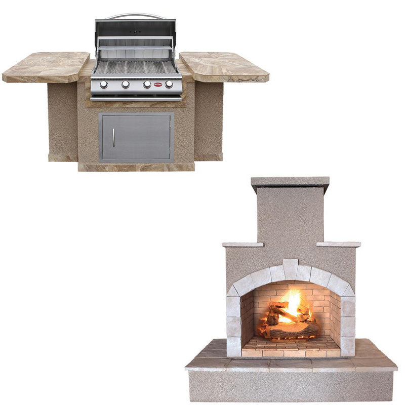 Cal Flame 48" 4Burner Liquid Propane BBQ Island Wayfair